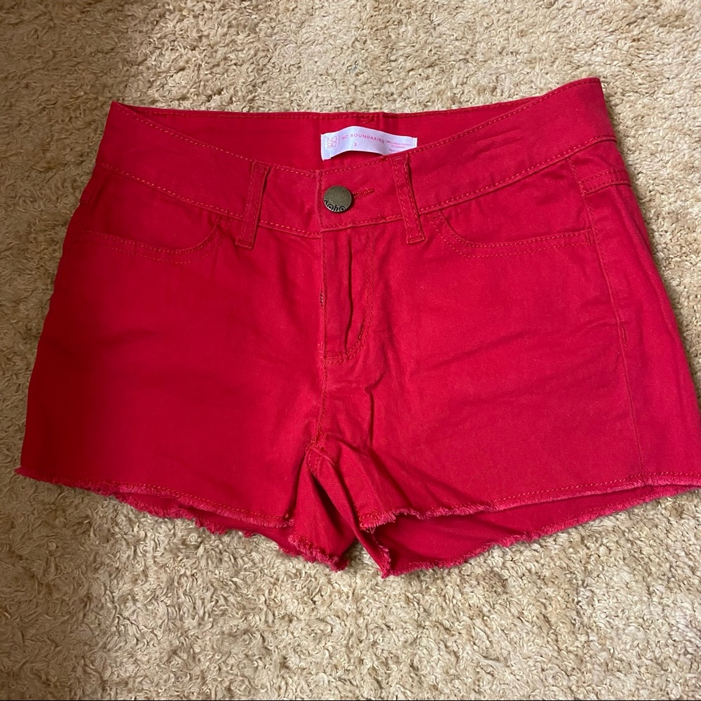 Junior’s Red Shorts, VGUC, Size 3